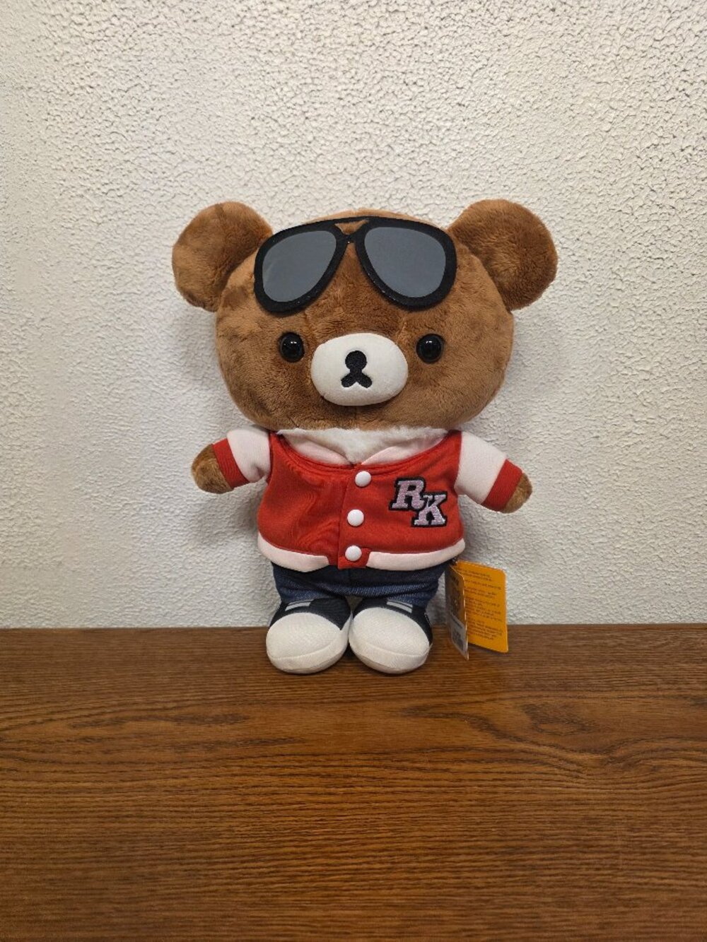 Plush Rilakkuma with Sunglasses Dressed in School Outfit 12" New Stuffed Animal